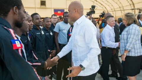 President Martelly visits HAA base | Haiti Air Ambulance