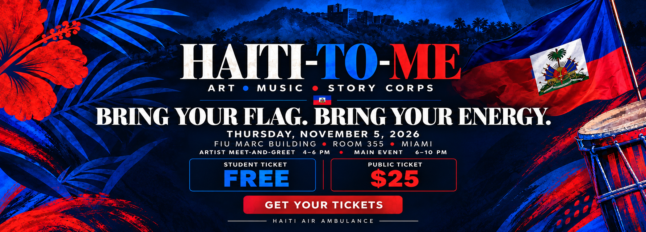 Haiti-to-Me Art and Music Festival Banner